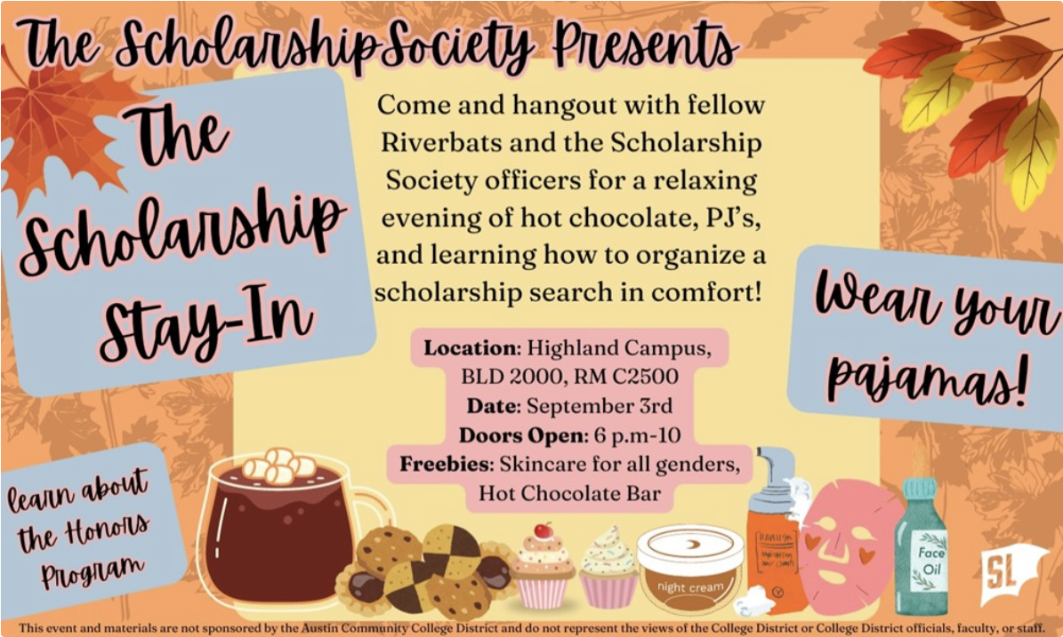 Poser for the Scholarship Stay-In